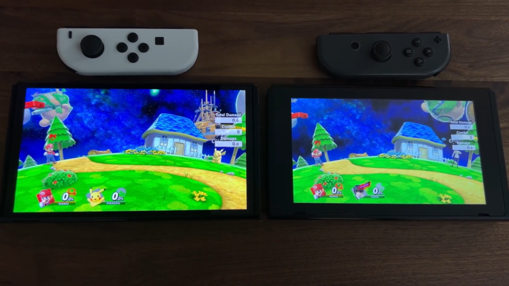 Nintendo Switchの通常モデルと有機ELモデルの画面の違い